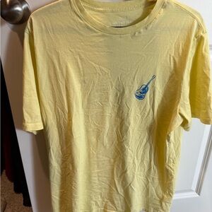 Vineyard Vines Yellow Tee with Blue Guitar